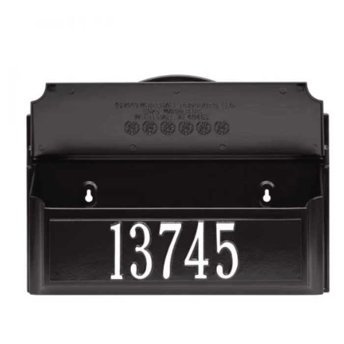 Personalized Colonial Wall Mailbox With Monogram & Address – Available in Multiple Finishes - Address Signs & Mailboxes - The Well Appointed House
