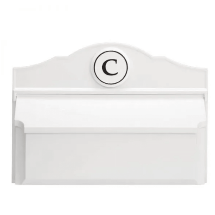 Personalized Colonial Wall Mailbox With Monogram – Available in Multiple Finishes - Address Signs & Mailboxes - The Well Appointed House