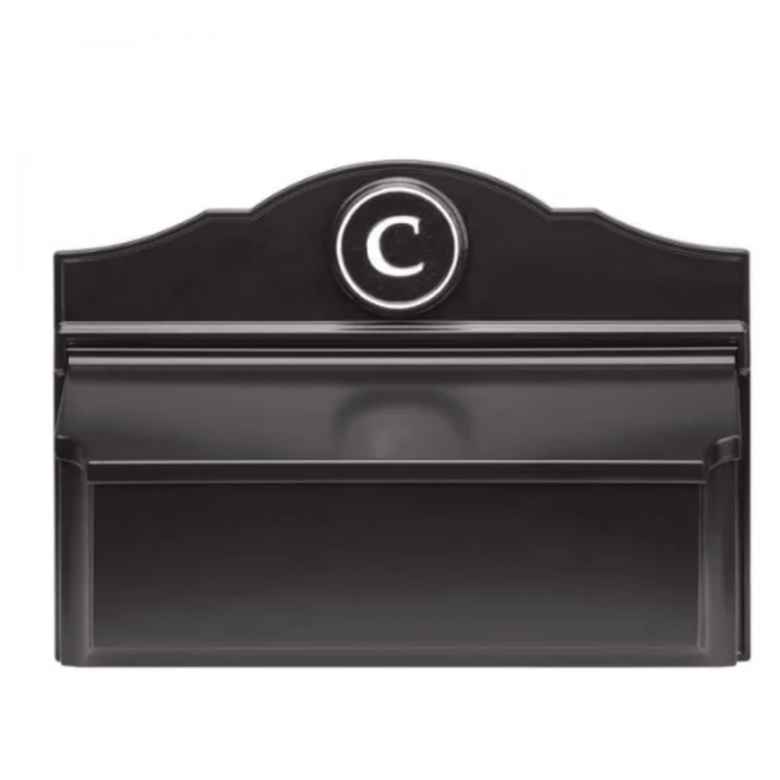 Personalized Colonial Wall Mailbox With Monogram – Available in Multiple Finishes - Address Signs & Mailboxes - The Well Appointed House