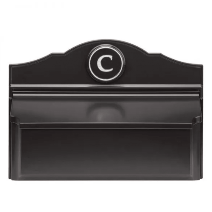 Personalized Colonial Wall Mailbox With Monogram – Available in Multiple Finishes - Address Signs & Mailboxes - The Well Appointed House