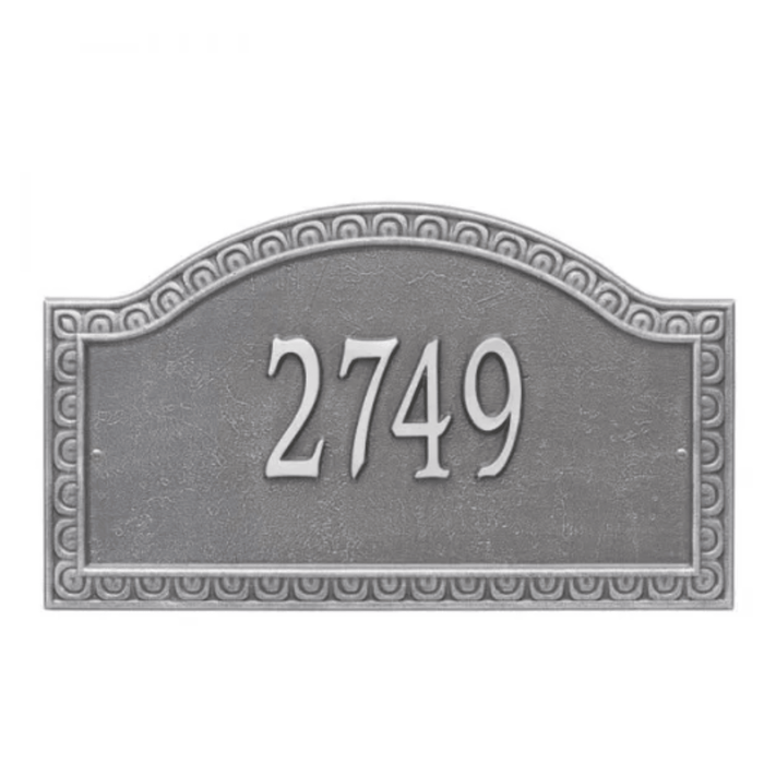 Personalized One Line Penhurst Grande Address Wall Plaque – Available in Multiple Finishes - Address Signs & Mailboxes - The Well Appointed House