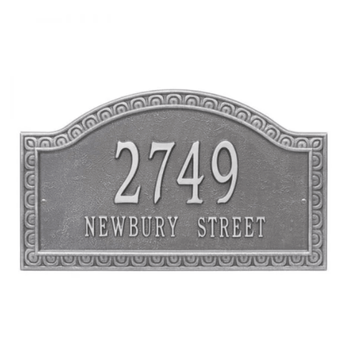 Personalized Two Line Penhurst Grande Address Wall Plaque – Available in Multiple Finishes - Address Signs & Mailboxes - The Well Appointed House