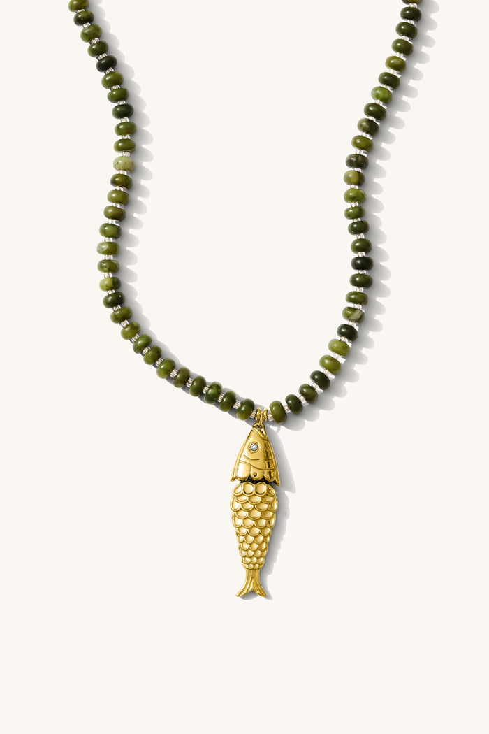 PEZ NECKLACE - OLIVE