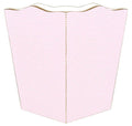Pink Gingham Decoupage Wastebasket and Optional Tissue Box Cover - Wastebasket Sets - The Well Appointed House