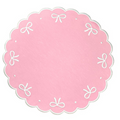 Pink Juliet Bows Placemat, Set of 4 - The Well Appointed House