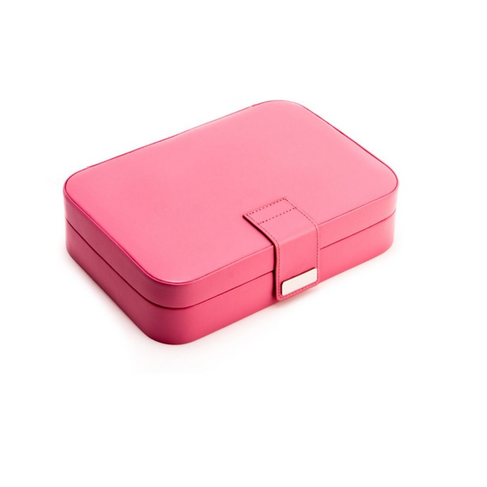 Pink Leatherette 24 Section Jewel Case - The Well Appointed House