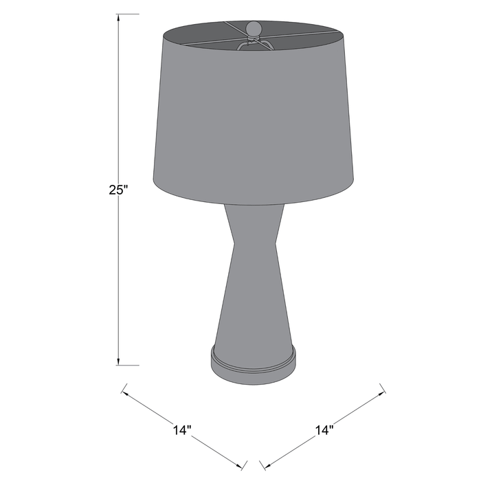 Pink Painted Glass Table Lamp With White Linen Shade - Table Lamps - The Well Appointed House
