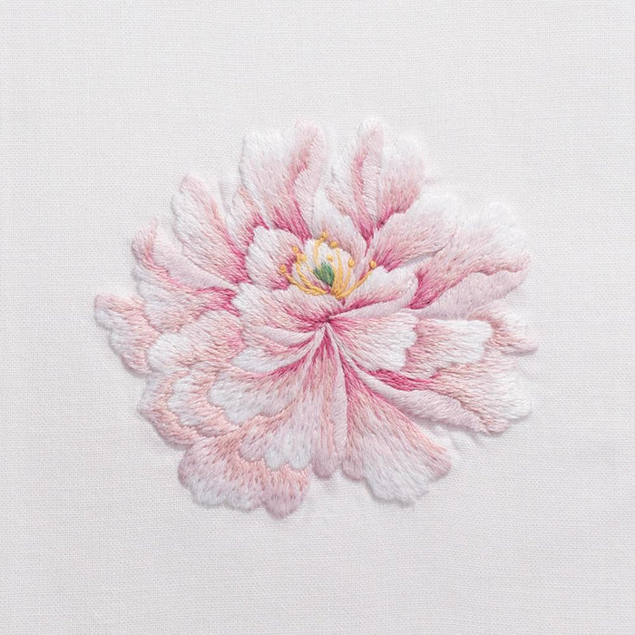 Set of 2 Pink Peony Floral Cotton Hand Towels - Hand Towels - The Well Appointed House