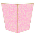 Pink & Yellow Daisy Wastepaper Basket and Optional Tissue Box Cover - Wastebasket - The Well Appointed House
