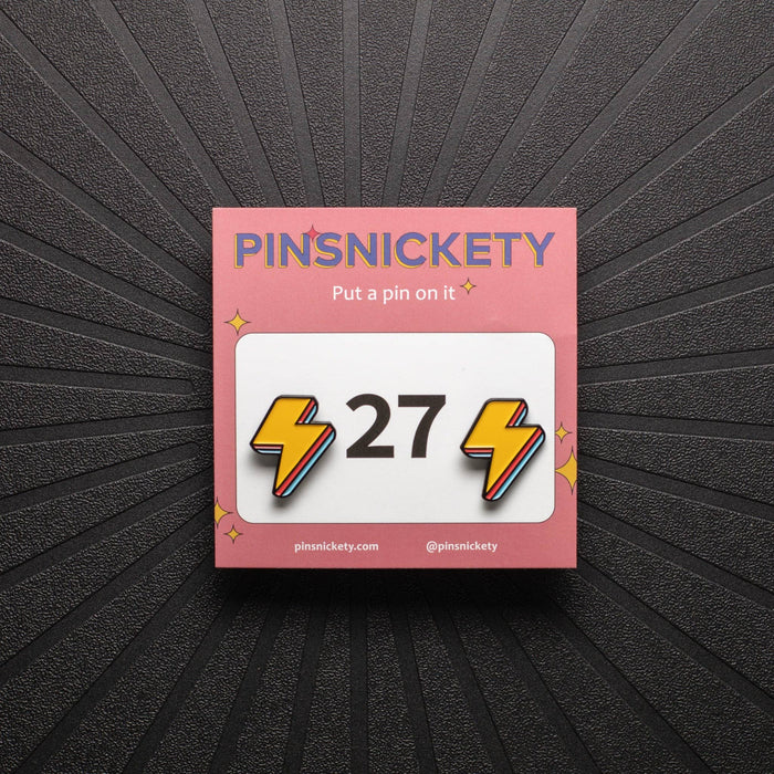 Pinsnickety - Lightning Bolt Pins: Electric Yellow