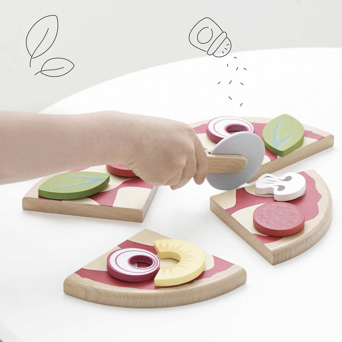Pizza & Toppings with Slice Cutter - The Well Appointed House