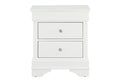Pompei - Croc Nightstand - Metallic White