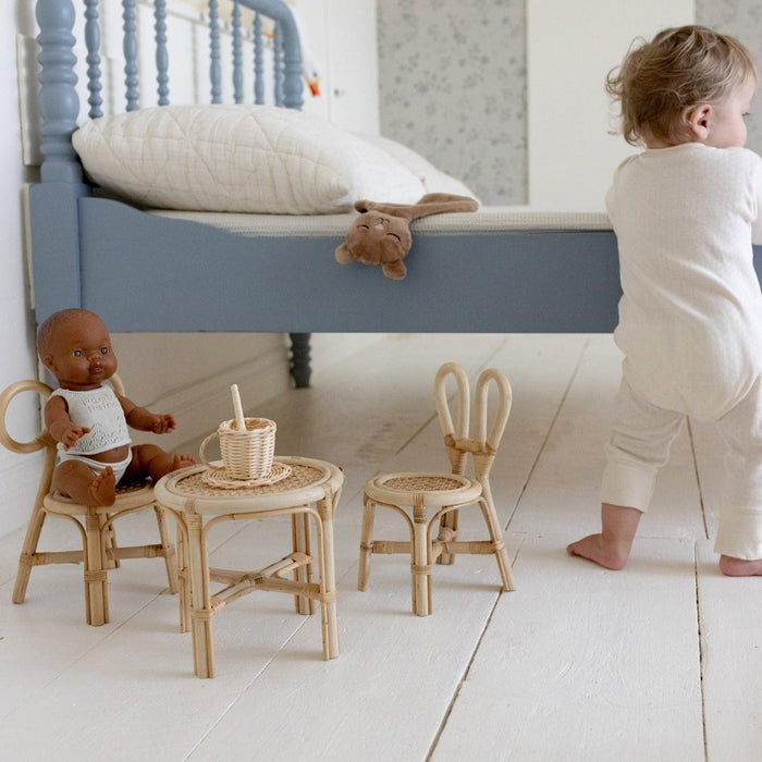 Poppie Mini Bunny Chair Set - Little Loves Dolls & Doll Accessories - The Well Appointed House