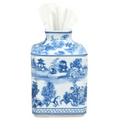 Porcelain Blue & White Chinoiserie Square Tissue Box Cover - Decorative Objects - The Well Appointed House