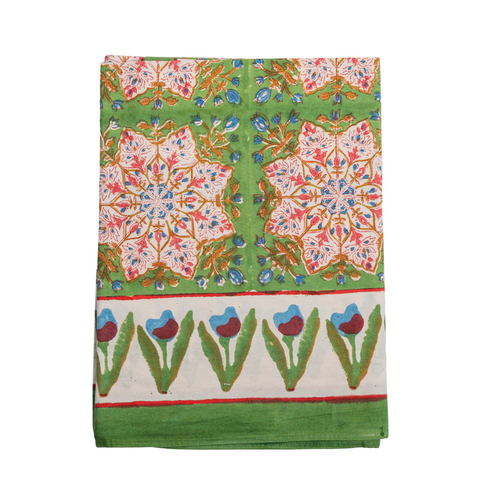 Pretty In Pink Cabana Printed Floral Tablecloth - The Well Appointed House