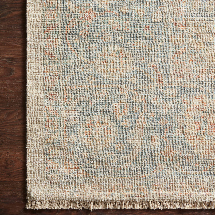 Priya Bone / Bluestone Area Rug - The Well Appointed House