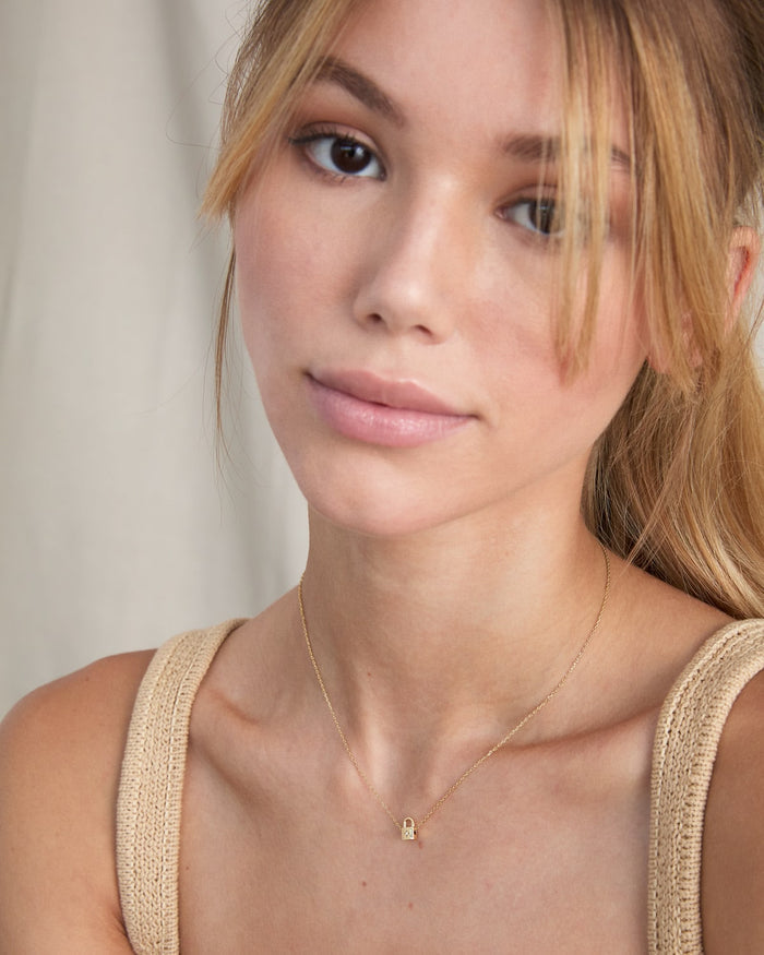 Model wearing Promise Icon Necklace