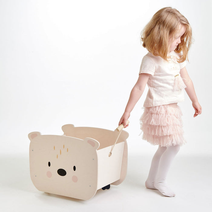 Pull Along Bear Cart - The Well Appointed House