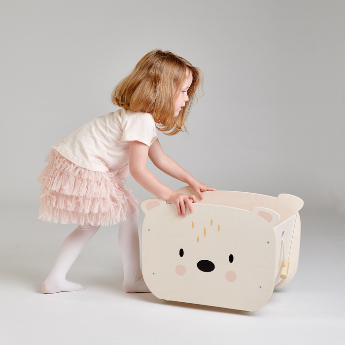 Pull Along Bear Cart - The Well Appointed House