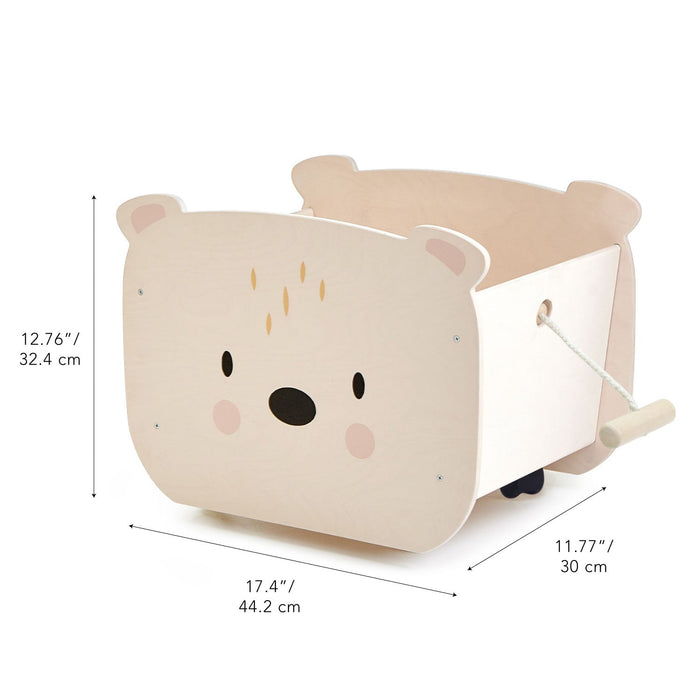 Pull Along Bear Cart - The Well Appointed House