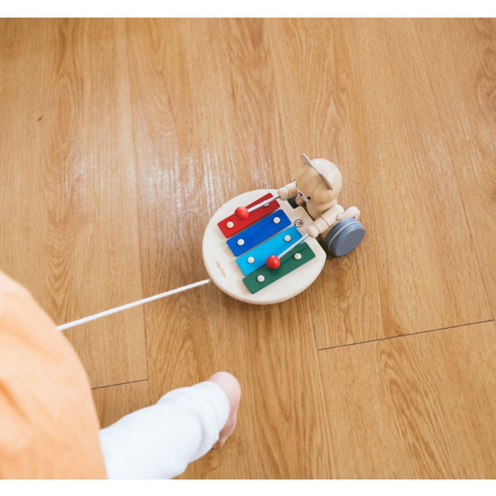 Pull Along Musical Bear - Little Loves Learning Toys - The Well Appointed House