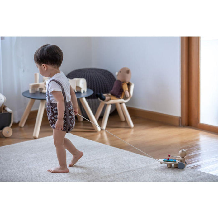 Pull Along Musical Bear - Little Loves Learning Toys - The Well Appointed House