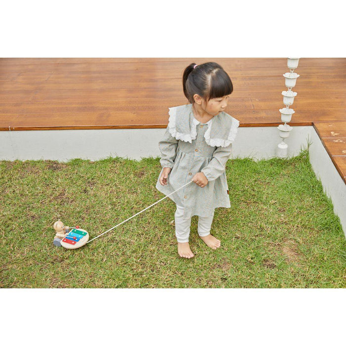 Pull Along Musical Bear - Little Loves Learning Toys - The Well Appointed House