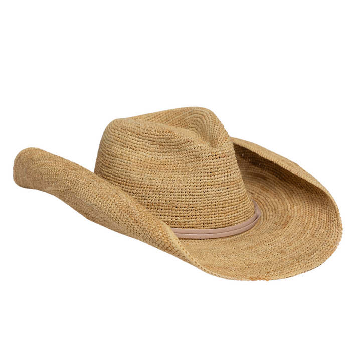 Raffia Crochet Cowboy- Natural - The Well Appointed House