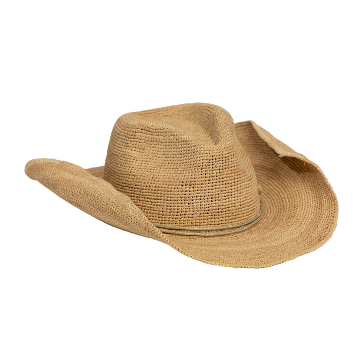 Raffia Crochet Cowboy- Natural - The Well Appointed House