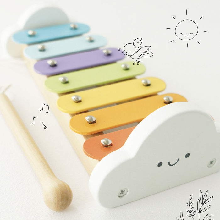 Rainbow Wooden Xylophone - The Well Appointed House