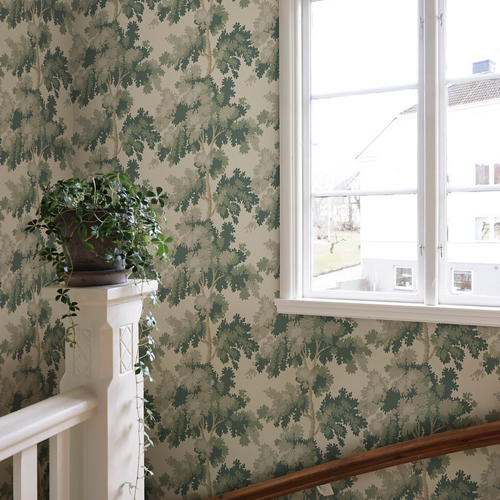 Green Raphael Print Wallcovering - The Well Appointed House