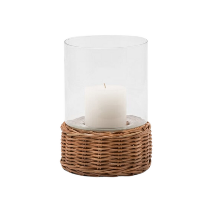 Rattan Hurricane Candle Holders - The Well Appointed House