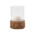 Rattan Hurricane Candle Holders - The Well Appointed House