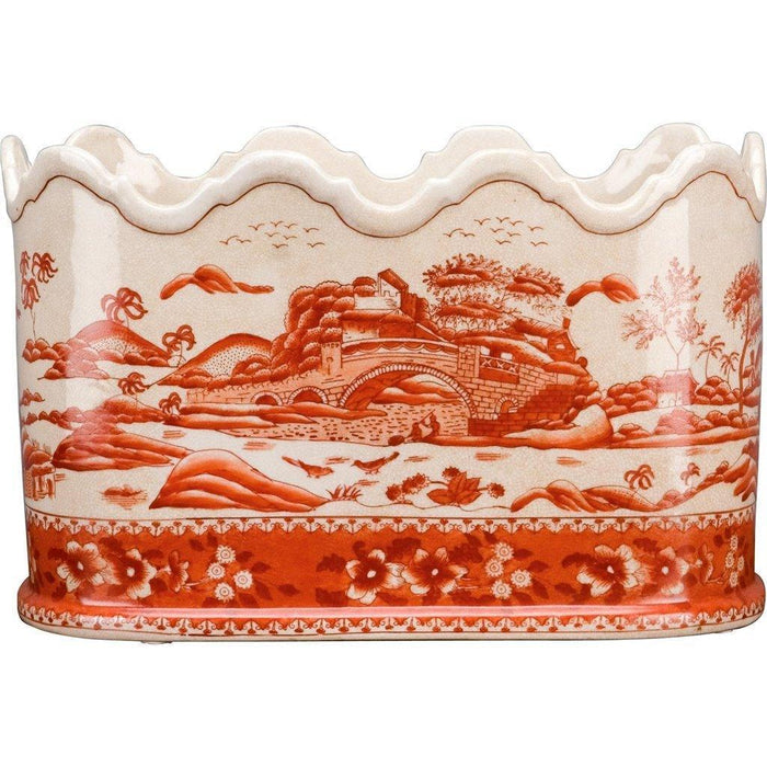 Red and White Willow Porcelain Planter - Indoor Planters - The Well Appointed House