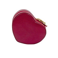 Red Leather Heart Shaped Jewelry Box - The Well Appointed House