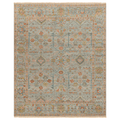 Reign Pale Blue & Dusty Rose Wool/Cotton Area Rug - Available in a Variety of Sizes - Rugs - The Well Appointed House