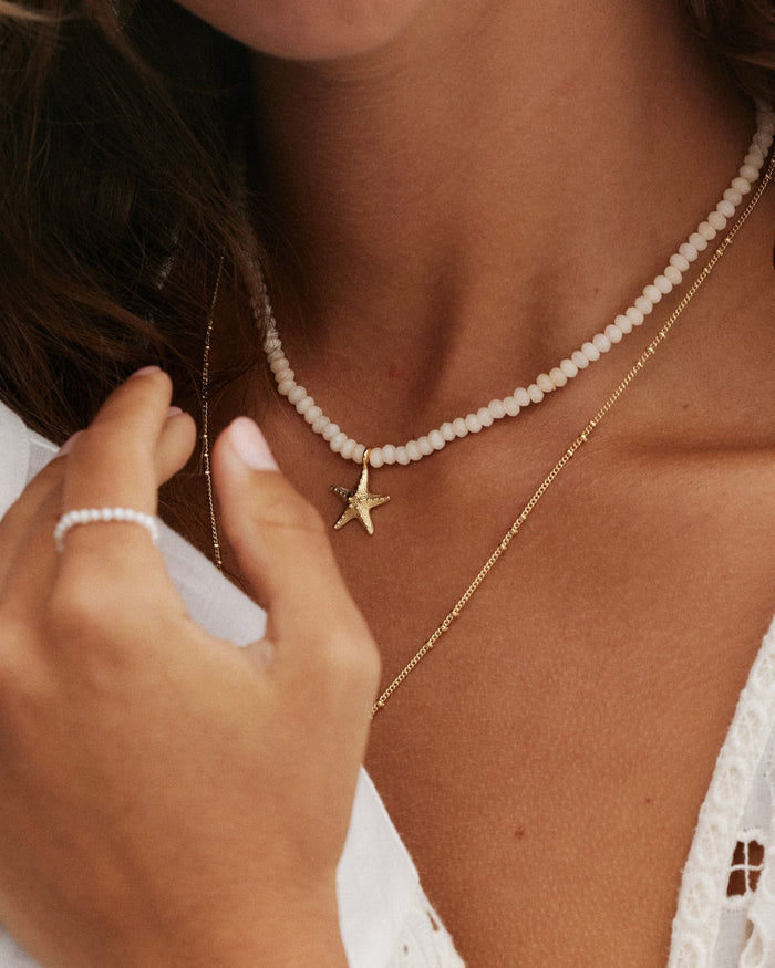 Bryan Anthonys Renew Beaded Necklace On Model