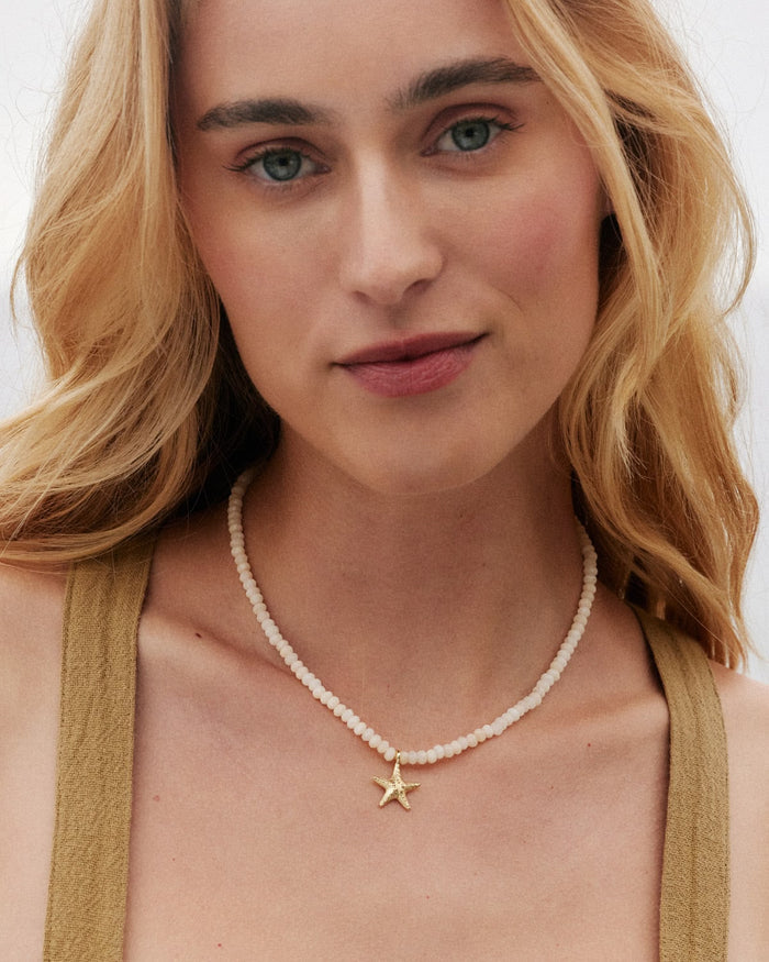 Bryan Anthonys Renew Beaded Necklace On Model