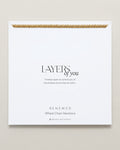 Bryan Anthonys Layers of You Gold Renewed Wheat Chain Necklace On Card