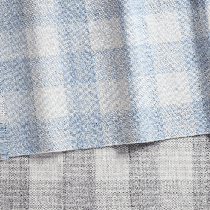 Respite Blue Plaid Handwoven Area Rug - Available in a Variety of Sizes - Rugs - The Well Appointed House