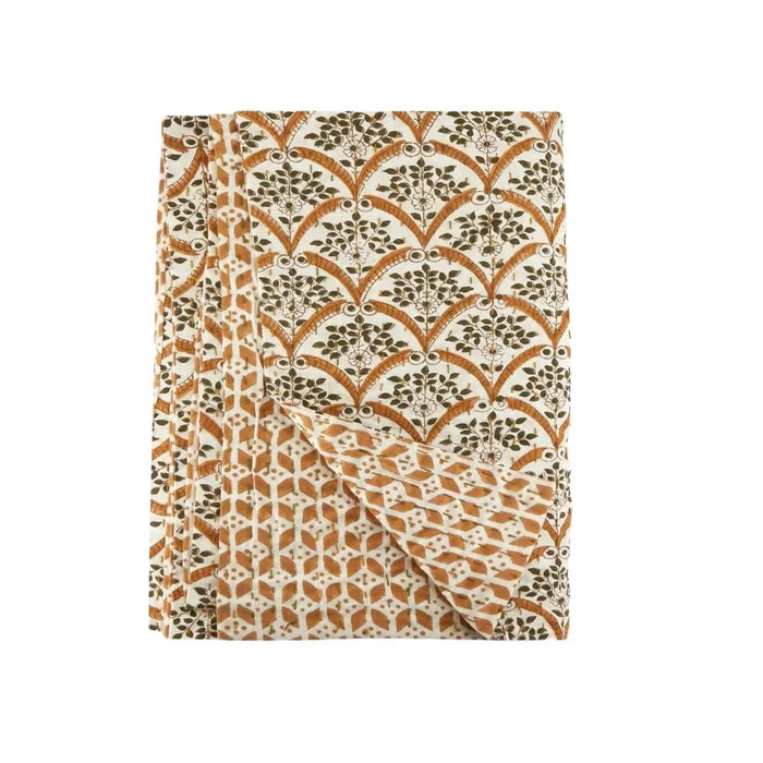 Reversible Flora Throw Blanket - Throw Blankets - The Well Appointed House
