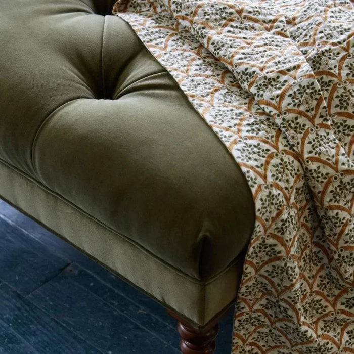 Reversible Flora Throw Blanket - Throw Blankets - The Well Appointed House