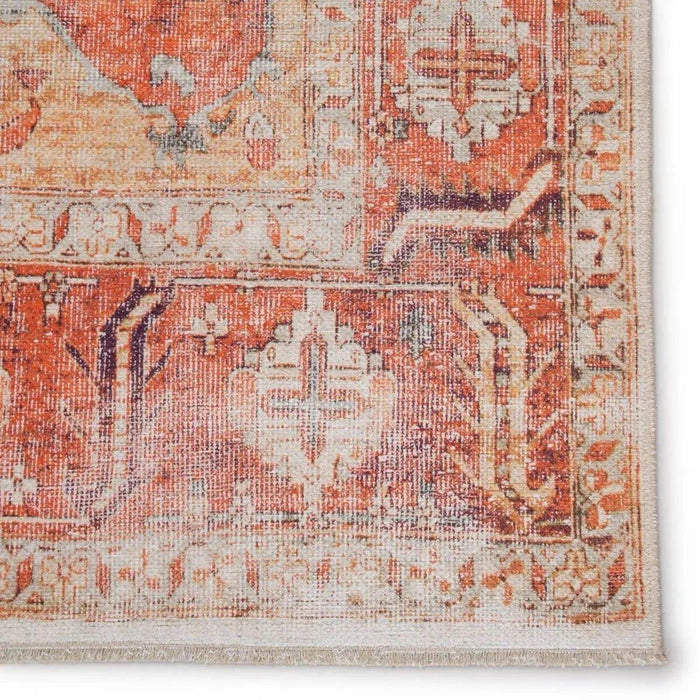 Rhoda Rea Rug in Orange and Gray - Rugs - The Well Appointed House