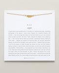 Bryan Anthonys Rise Gold Feather Necklace On Card