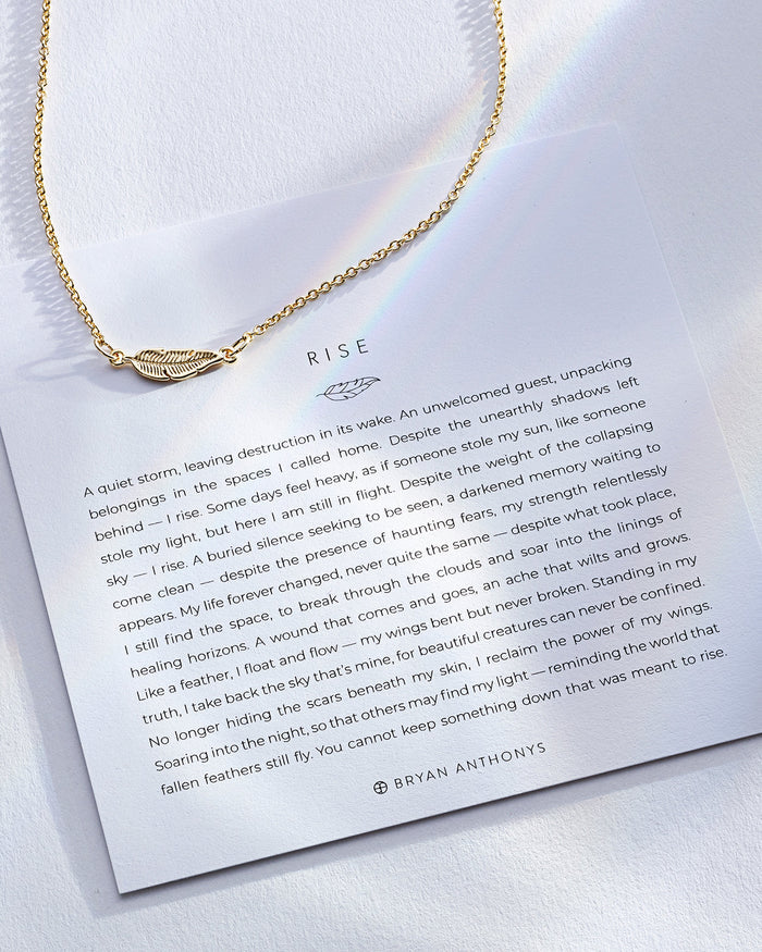 Bryan Anthonys Rise Gold Necklace Dynamic On Card