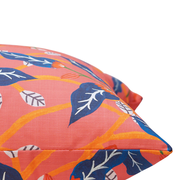 Riya Pillow Cover in Pink and Blue Floral - The Well Appointed House