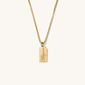 Rosie petite tag necklace in gold fill by Beads by Tara, made for layering