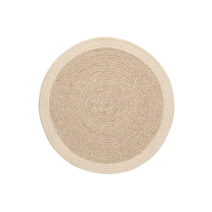 Round Dark Jute Woven Placemats - Placemats & Napkin Rings - The Well Appointed House