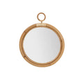 Round Rattan Mirror - Available in Two Sizes - Wall Mirrors - The Well Appointed House
