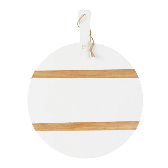 Round White Mod Charcuterie Board - The Well Appointed House